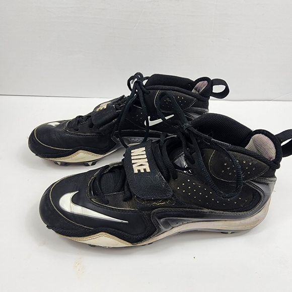 Nike Merciless Shark Black White Football Cleats Shoes 349035-011 Men's Size 8 - Picture 2 of 8